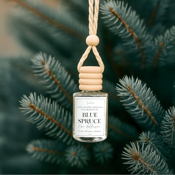 Blue Spruce Hanging Car Diffuser | Fresh Woodsy Holiday Scent New - Picture 6 of 7